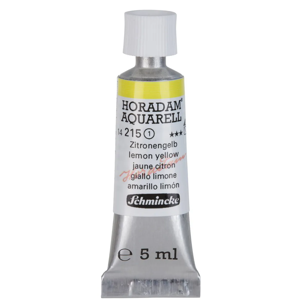 Schmincke Horadam akvarellfärg 5 ml – Lemon yellow 215