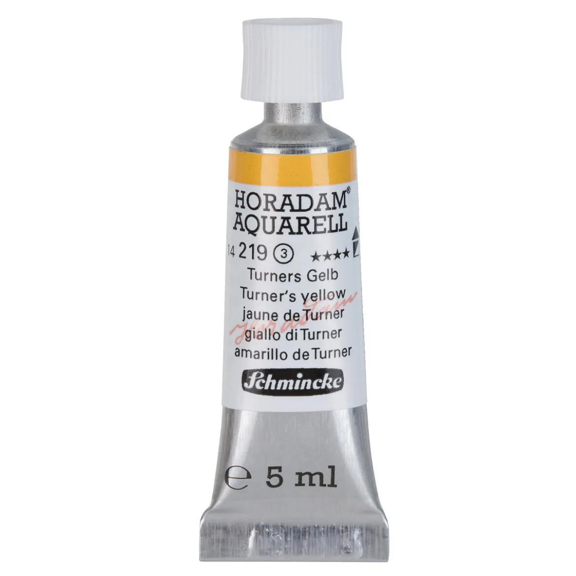 Schmincke Horadam akvarellfärg 5 ml – Turner´s yellow 219