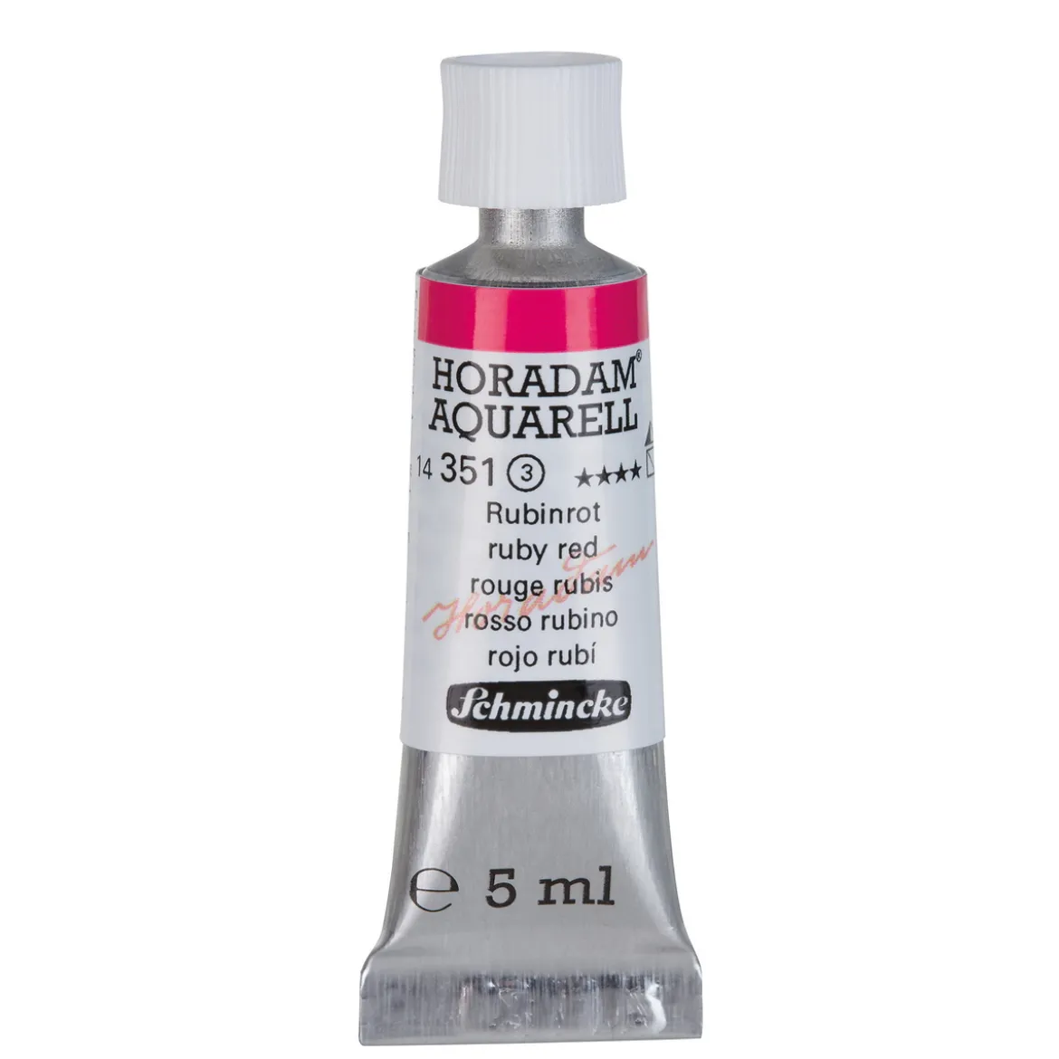 Schmincke Horadam akvarellfärg 5 ml – Ruby red 351