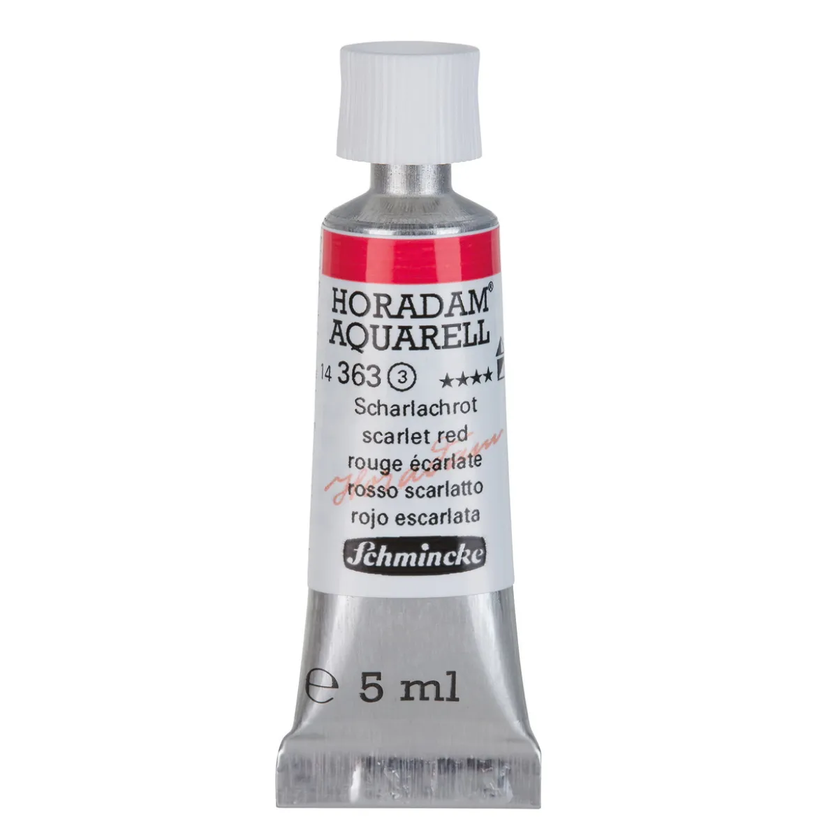 Schmincke Horadam akvarellfärg 5 ml – Scarlet red 363