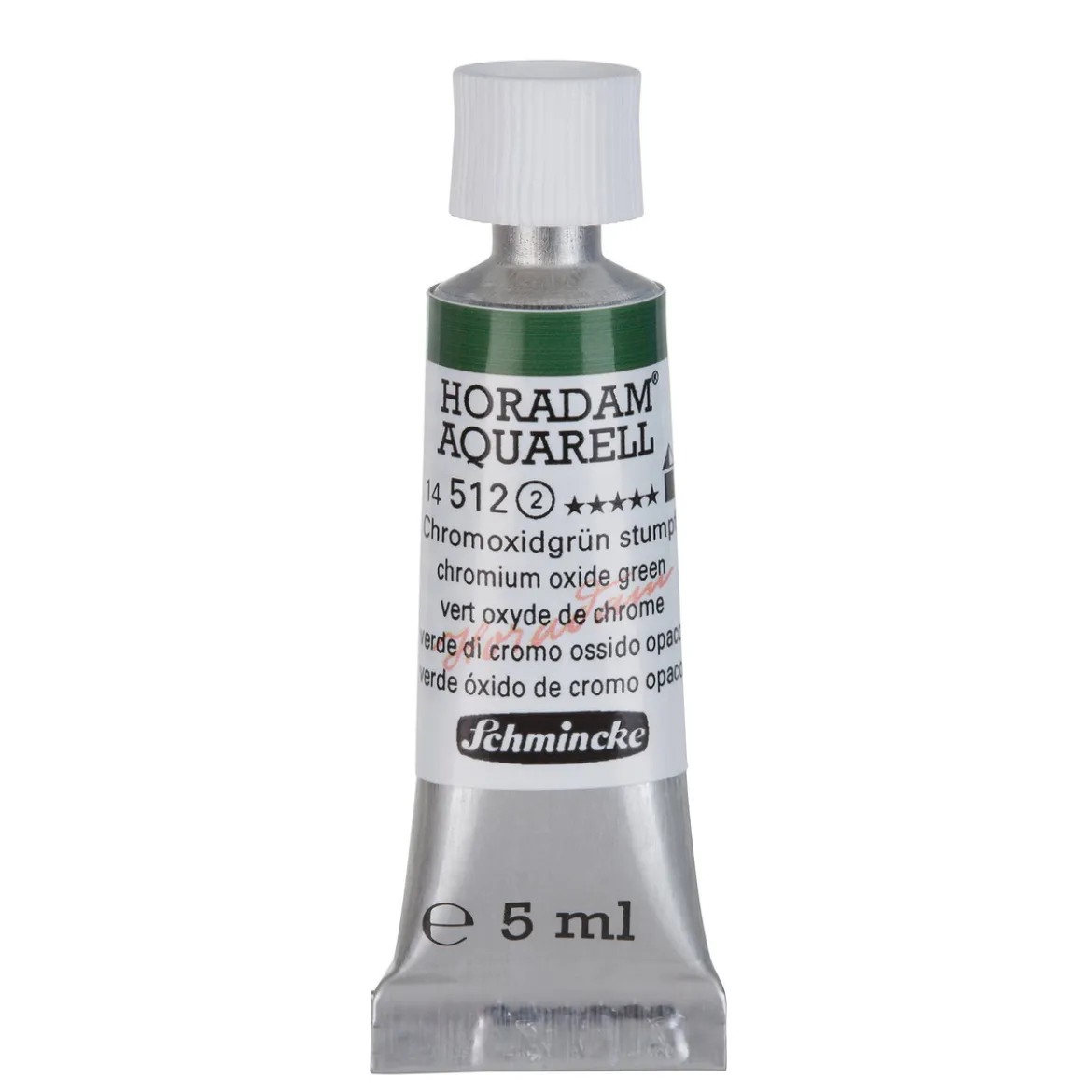 Schmincke Horadam akvarellfärg 5 ml – Chromium oxide green 512