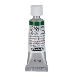 Schmincke Horadam akvarellfärg 5 ml – Permanent green olive 534