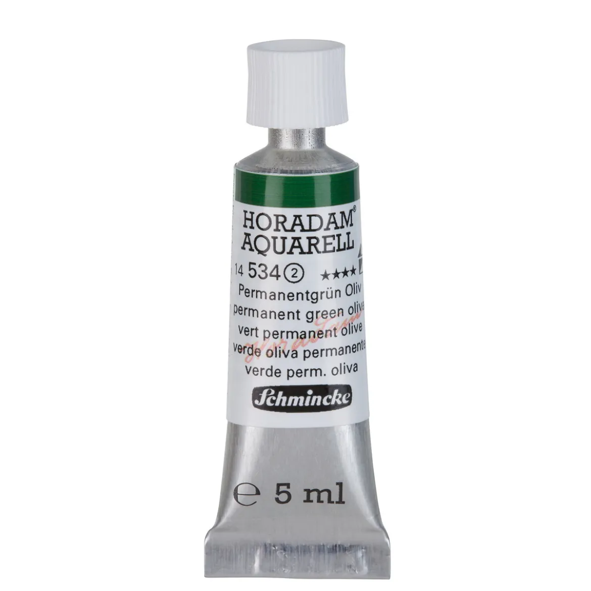 Schmincke Horadam akvarellfärg 5 ml – Permanent green olive 534