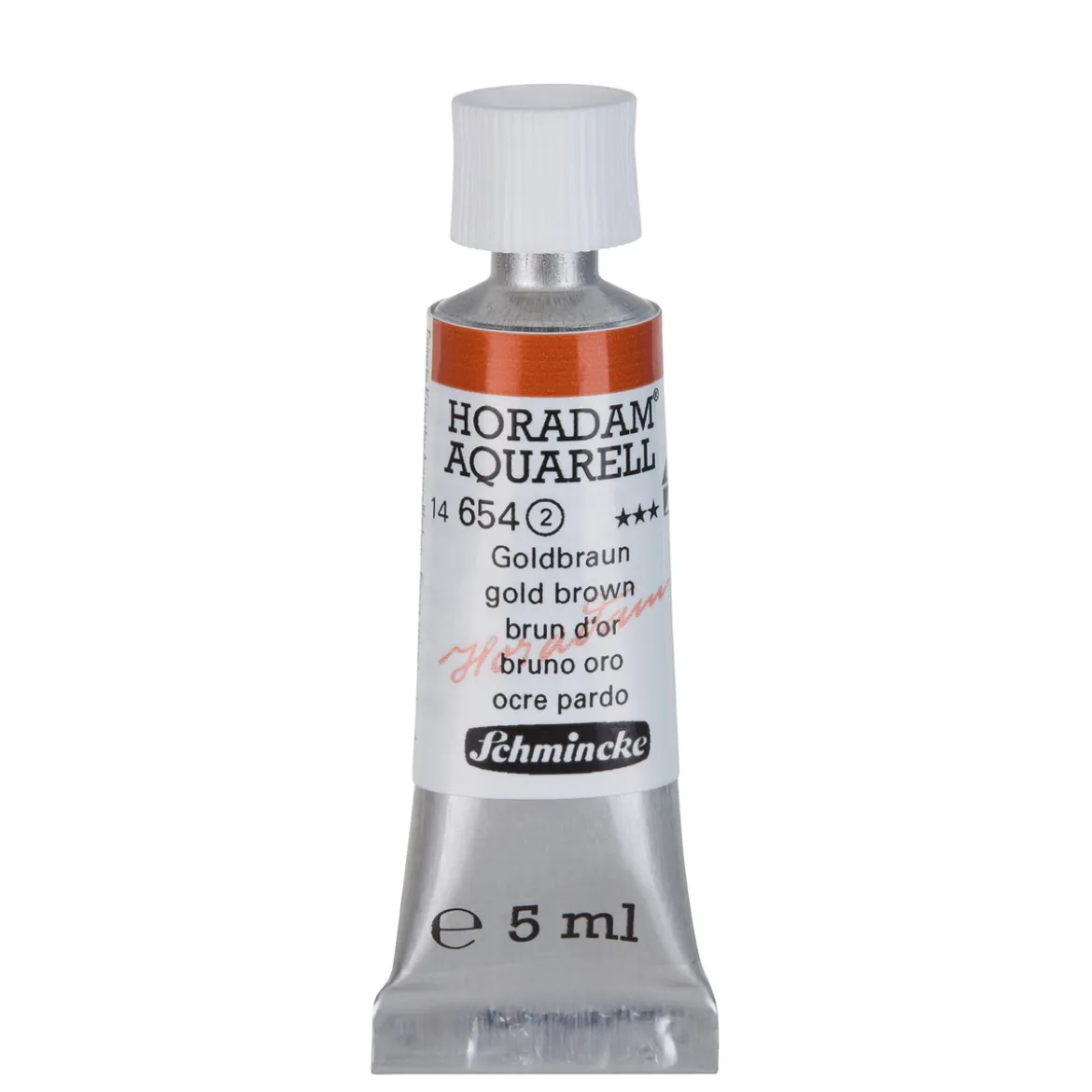 Schmincke Horadam akvarellfärg 5 ml – Gold brown 654