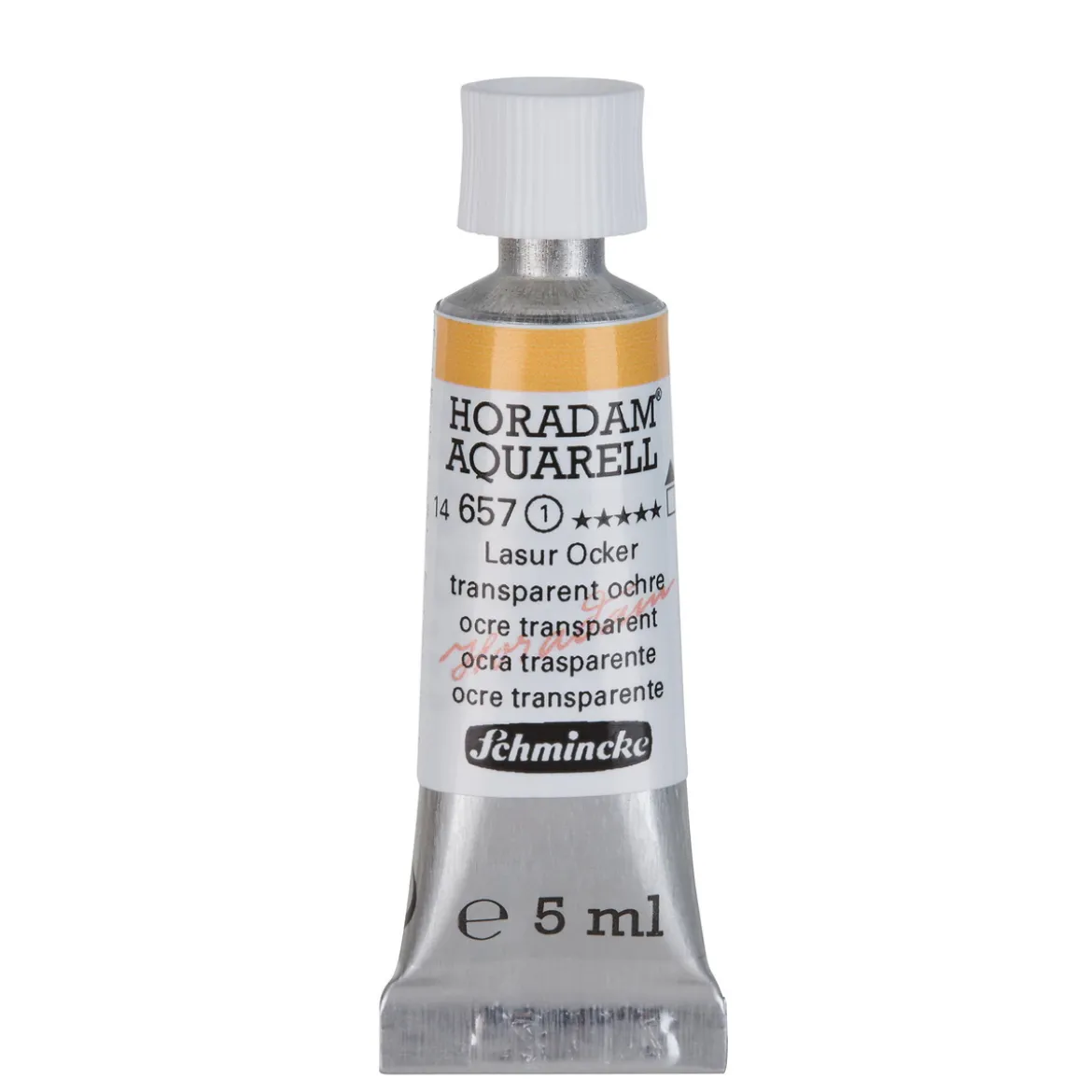 Schmincke Horadam akvarellfärg 5 ml – Transparent ochre 657