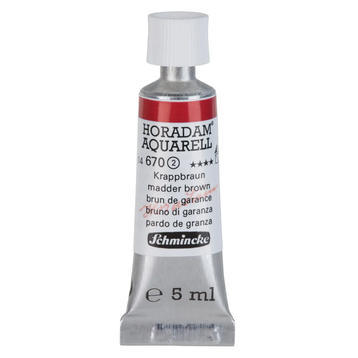 Schmincke Horadam akvarellfärg 5 ml – Madder brown 670