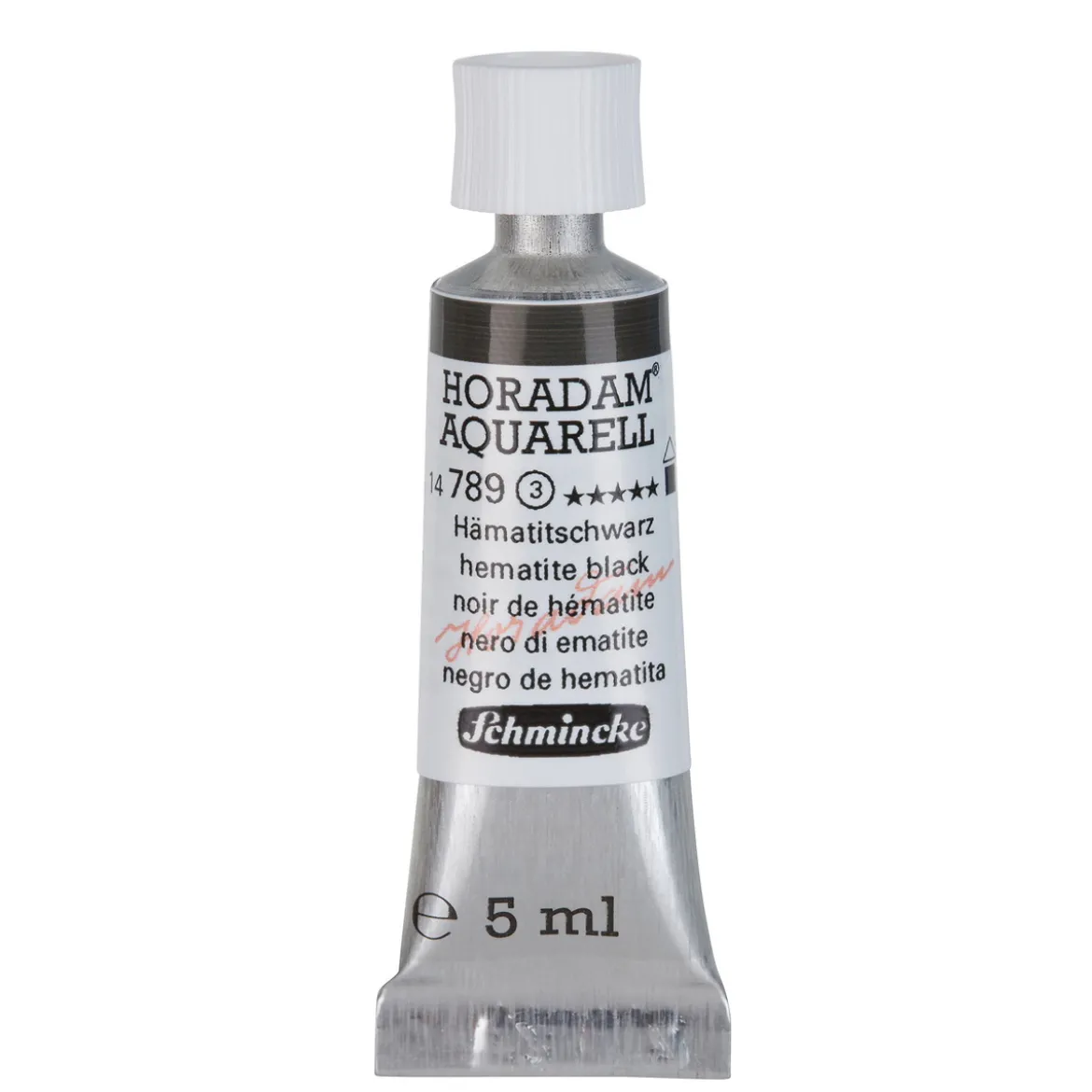 Schmincke Horadam akvarellfärg 5 ml – Hematite black 789