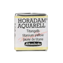 Schmincke Horadam akvarellfärg ½ kopp – Titanium yellow 206