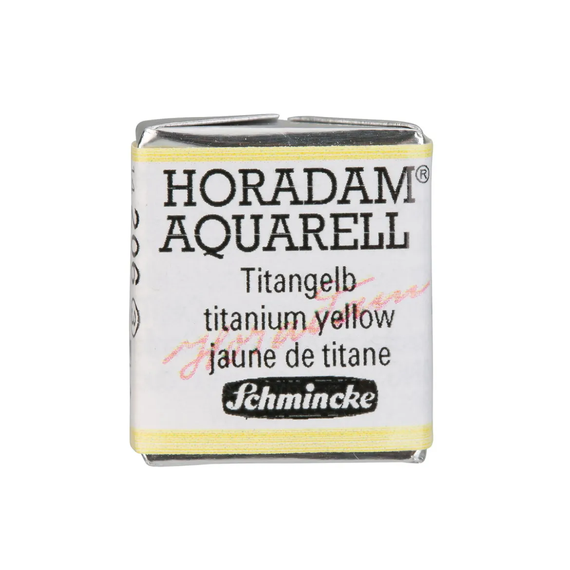 Schmincke Horadam akvarellfärg ½ kopp – Titanium yellow 206