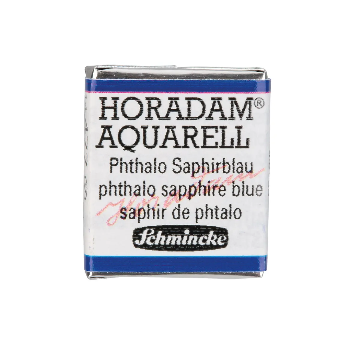 Schmincke Horadam akvarellfärg ½ kopp – Phthalo sapphire blue 477