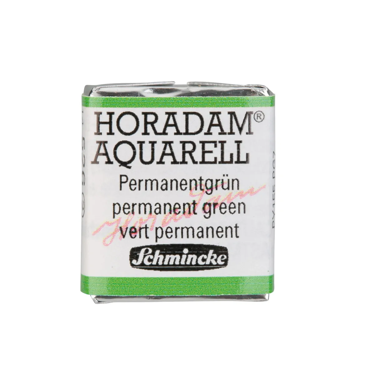 Schmincke Horadam akvarellfärg ½ kopp – Permanent green 526