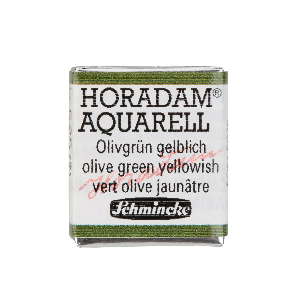 Schmincke Horadam akvarellfärg ½ kopp – Olive green yellowish 525