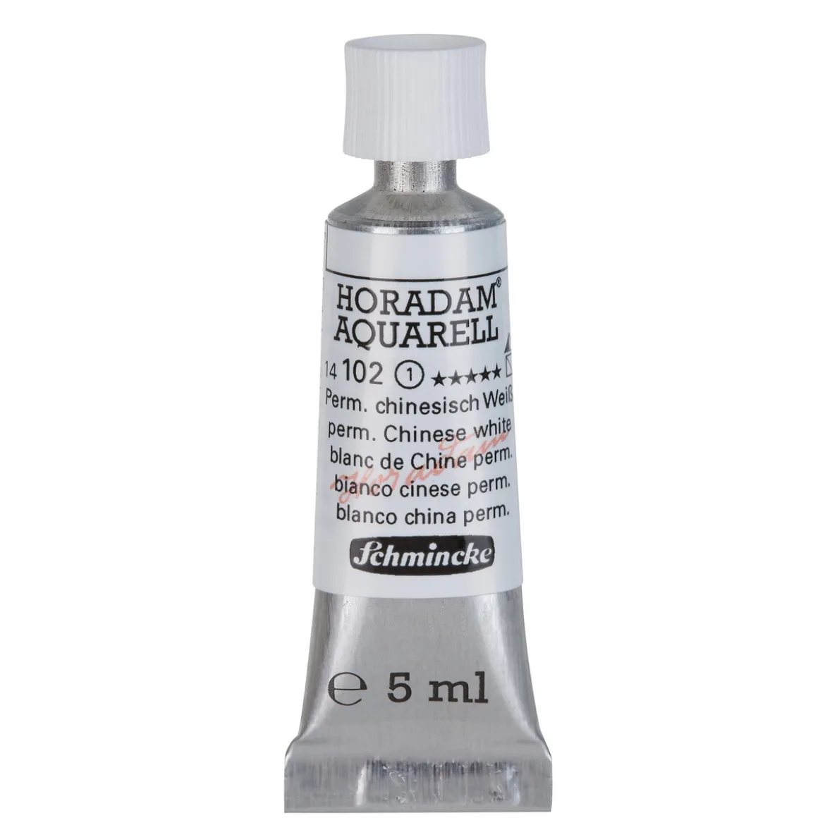 Schmincke Horadam akvarellfärg 5 ml – Permanent chinese white 102