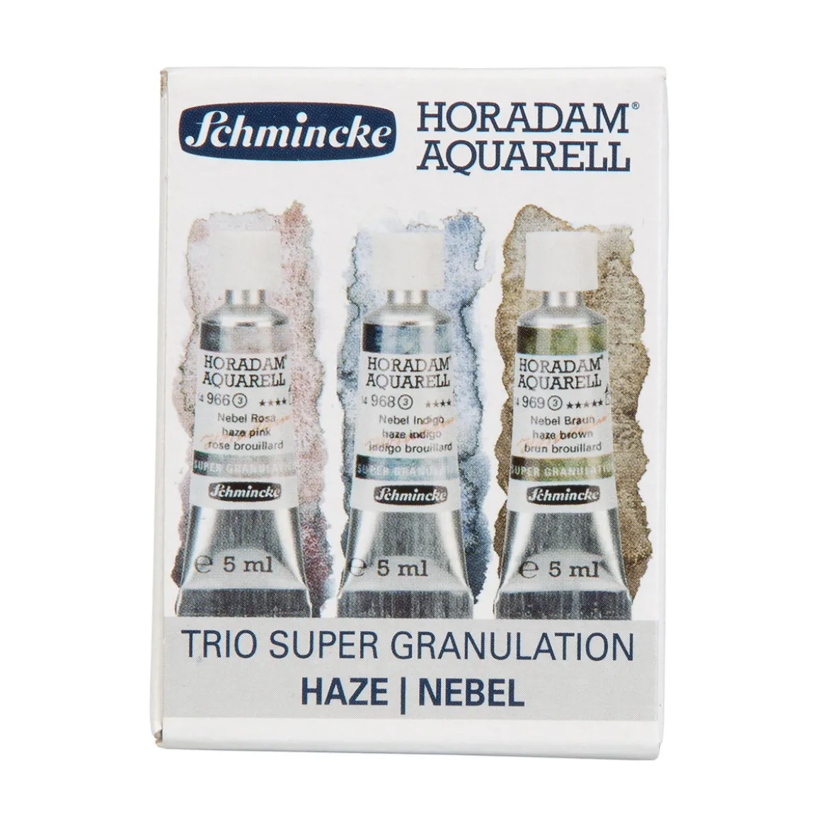 Schmincke Horadam Supergranulation akvarellfärg – 3×5 ml Haze Colours