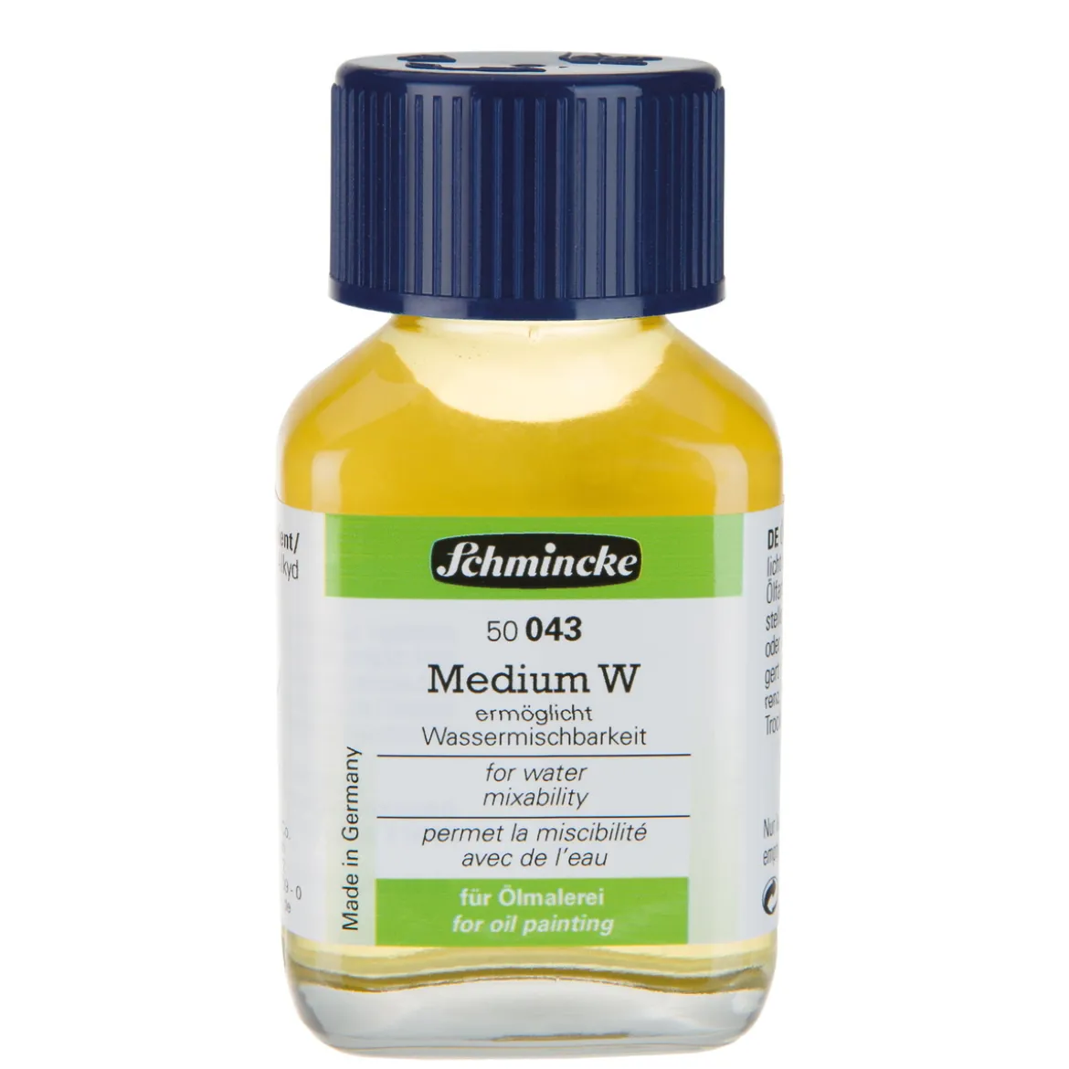 Schmincke Medium W 60 ml – flytande medium som gör oljefärger vattenlösliga