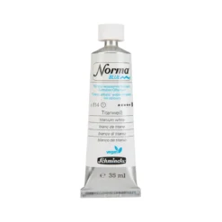 Schmincke Norma Blue vattenlöslig oljefärg 35 ml Mixing white 21120