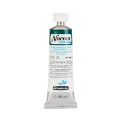 Schmincke Norma Blue vattenlöslig oljefärg 35 ml Chrome oxide green brilliant 21502