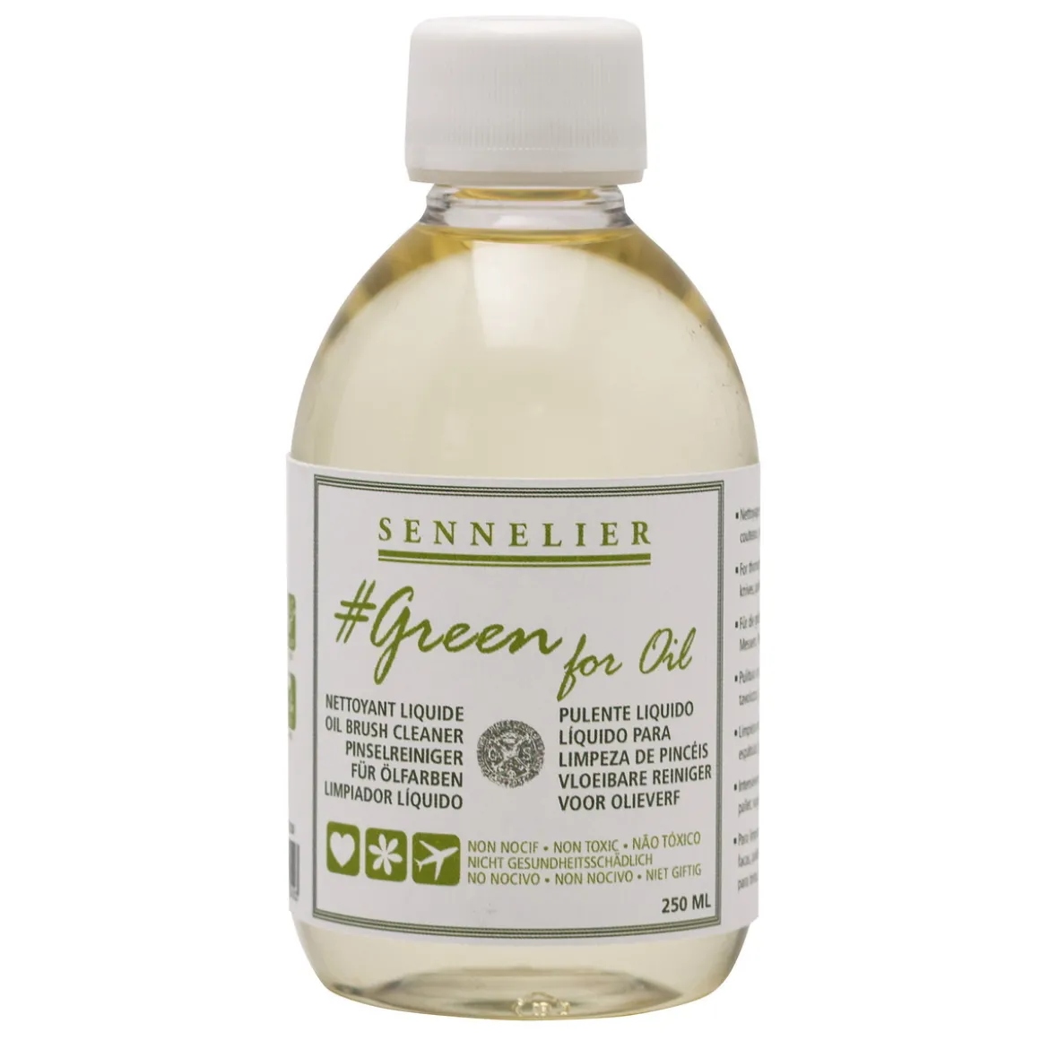 Sennelier Green for Oil Brush Wash, penseltvätt för oljefärg, 250 ml