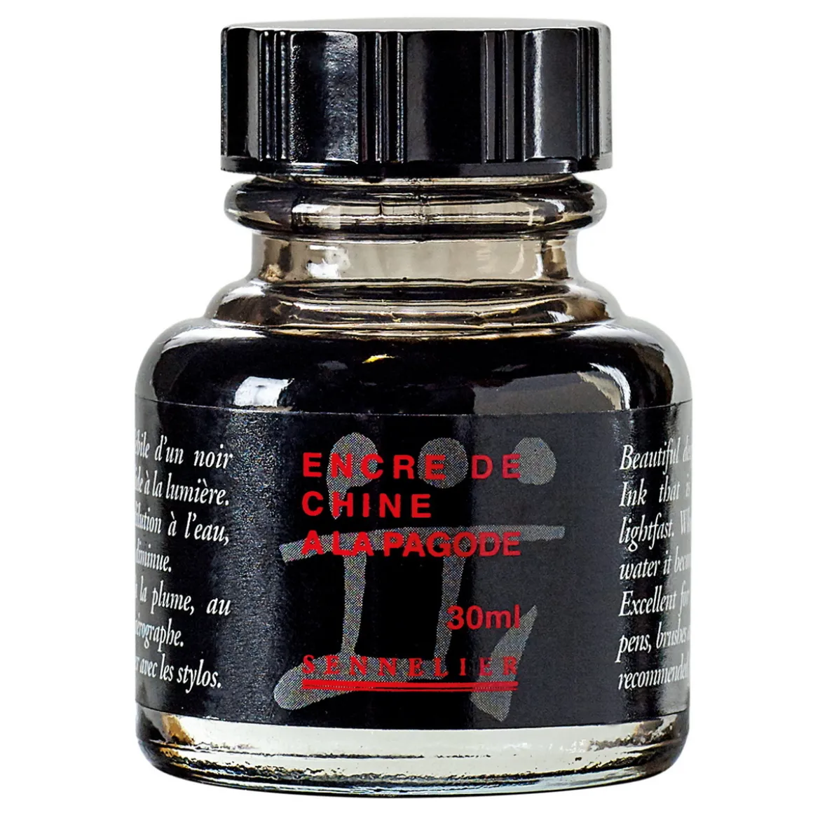 Sennelier Ink A La pagode, svart tusch / bläck 30 ml
