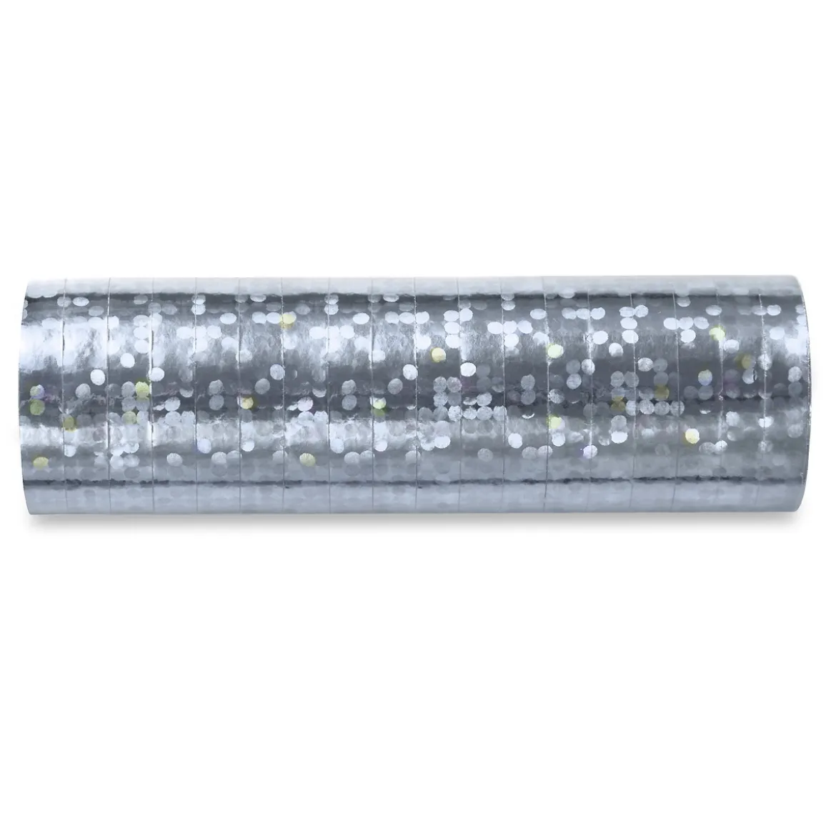Serpentiner i härligt glittrande silver, 18 st, 3,8 m