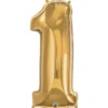Sifferballong 4 Guld 66 cm