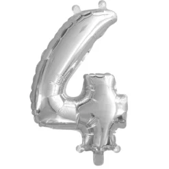 Sifferballong 4 silver 32 cm