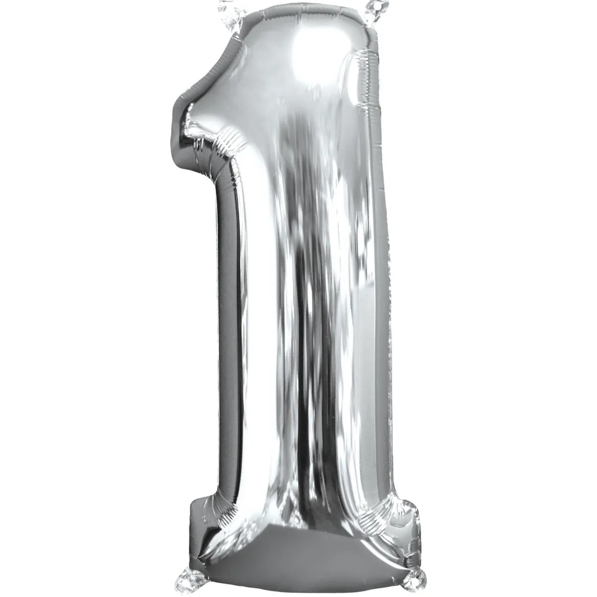 Sifferballong 4 Silver 66 cm