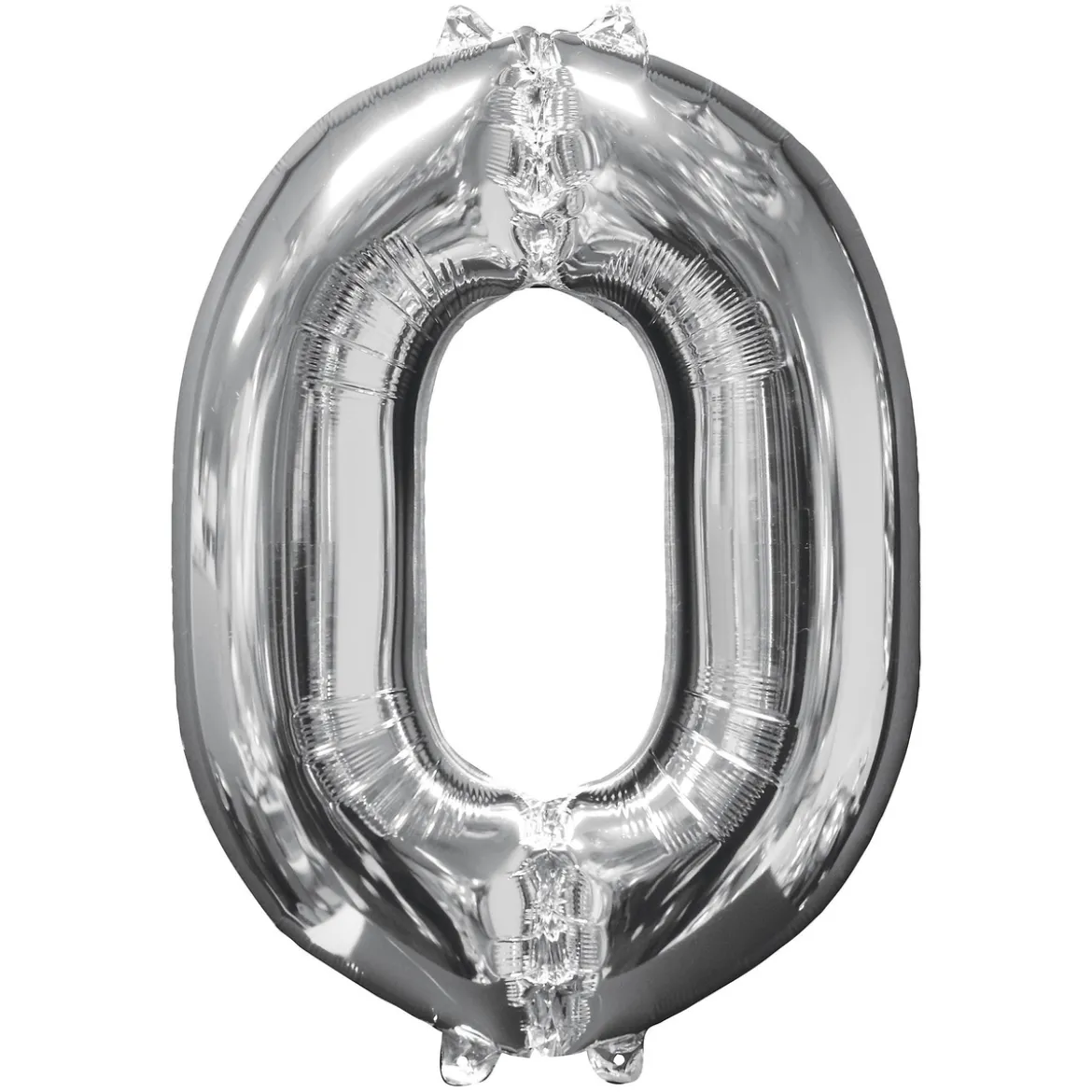 Sifferballong 0 Silver 66 cm