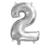 Sifferballong 2 silver 32 cm