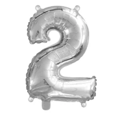 Sifferballong 2 silver 32 cm