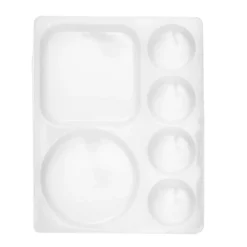 Silikonpalett med 6 nedsänkningar, 12×15,5×1,5 cm