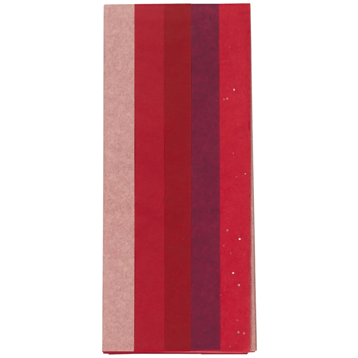 Silkespapper 5 ark à 70×50 cm, röd mix. 14 g/m²