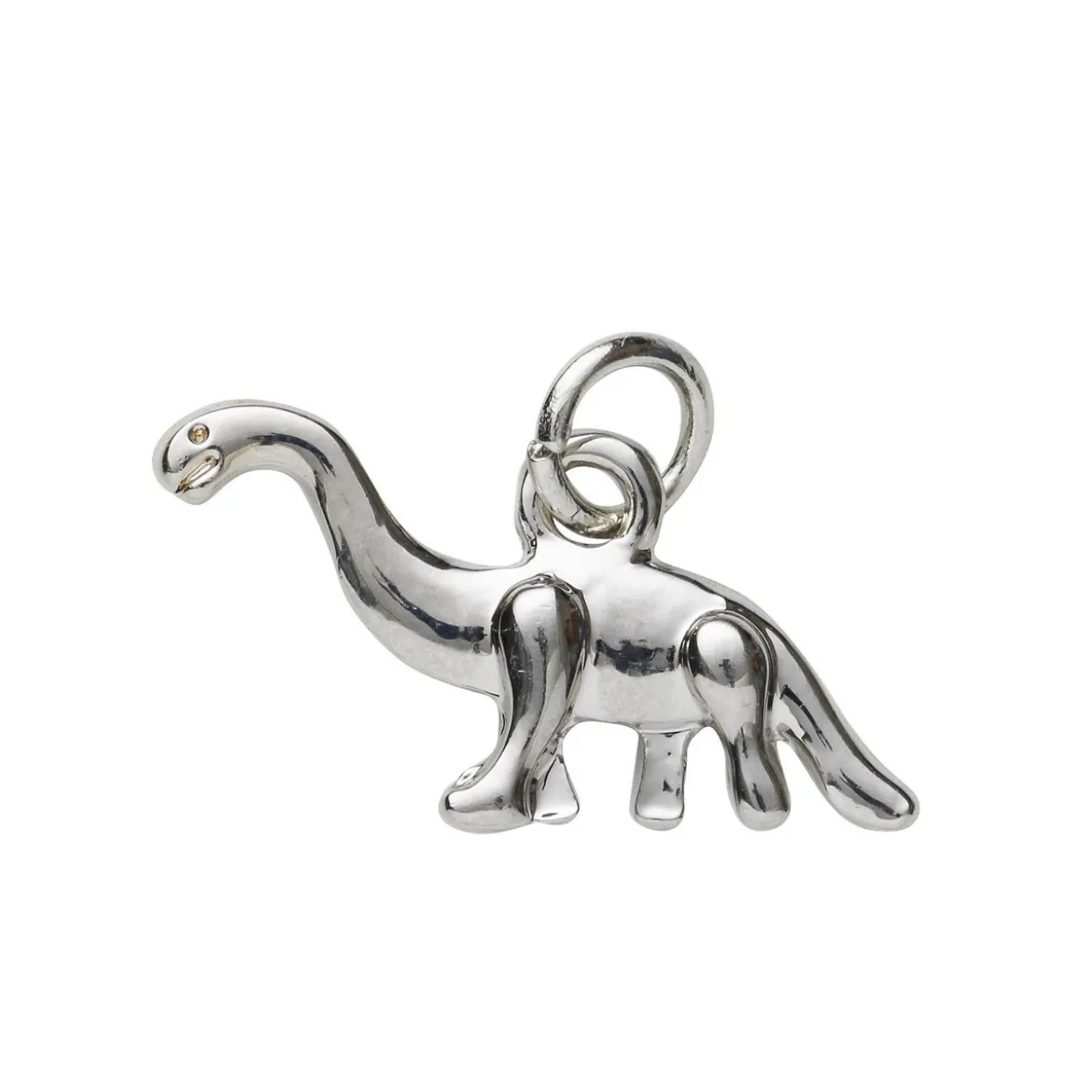 Silverfärgat hänge charm dinosaurie brontosaurus 20×10 mm