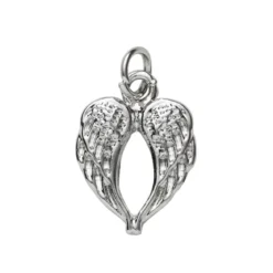 Silverfärgat hänge charm änglavingar 12×16 mm