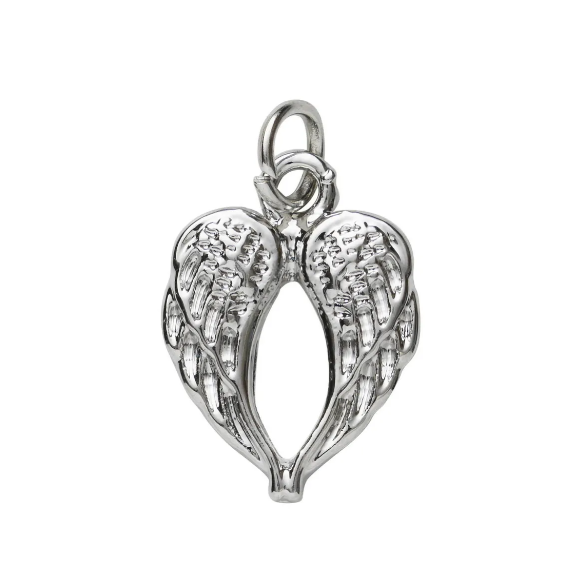 Silverfärgat hänge charm änglavingar 12×16 mm