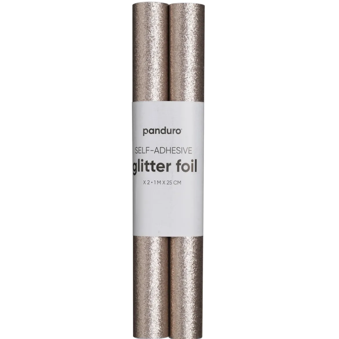 Självhäftande glitterpapper champagne, 2 rullar à 25×100 cm