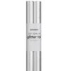 Självhäftande glitterpapper silver, 2 rullar à 25×100 cm
