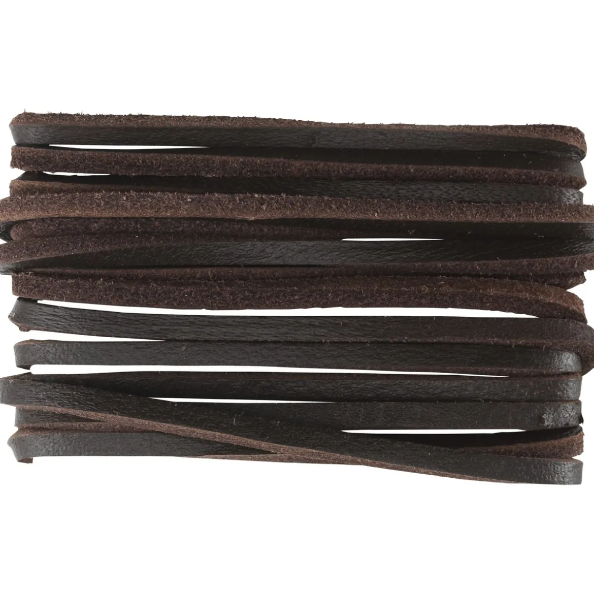 Skinnband 3x3 mm 2 m brun