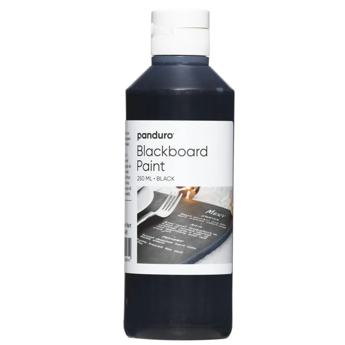 Skoltavelfärg, vattenbaserad matt svart färg som gör ytor skrivbara för kritor, 250 ml