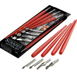 Skrapkniv med handtag 5-pack