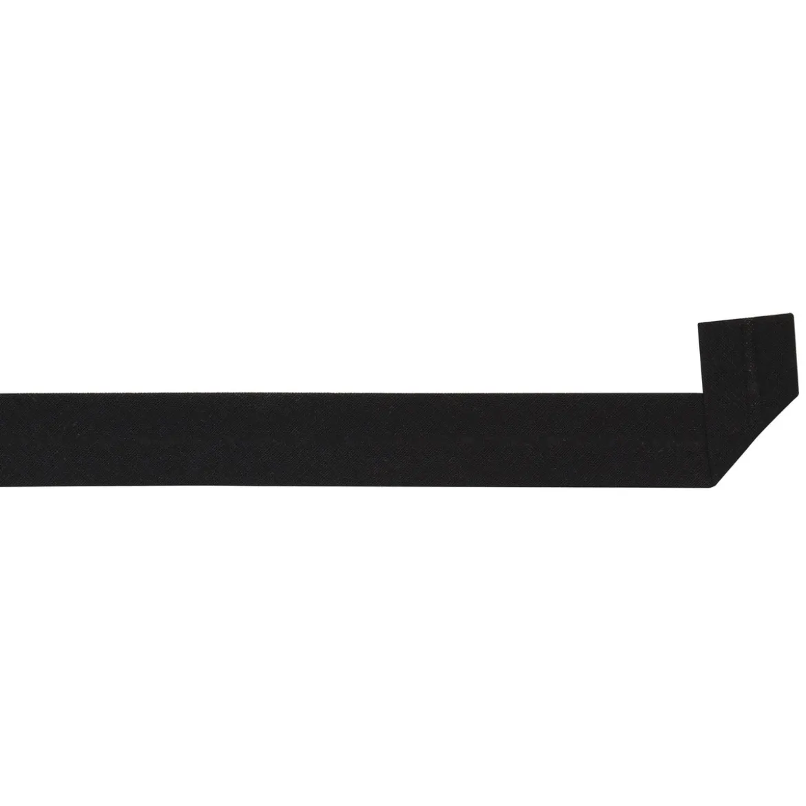 Skråband 20 mm bomull svart