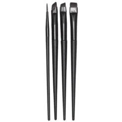 Sminkpenslar till halloween & maskerad, 4-pack penslar med syntetborst