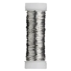 Smycketråd av koppar 0,5 mm / 20 m silver