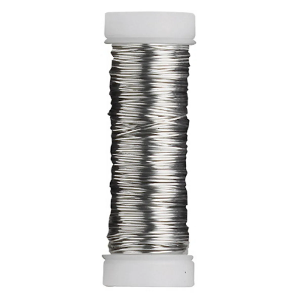 Smycketråd av koppar 0,5 mm / 20 m silver