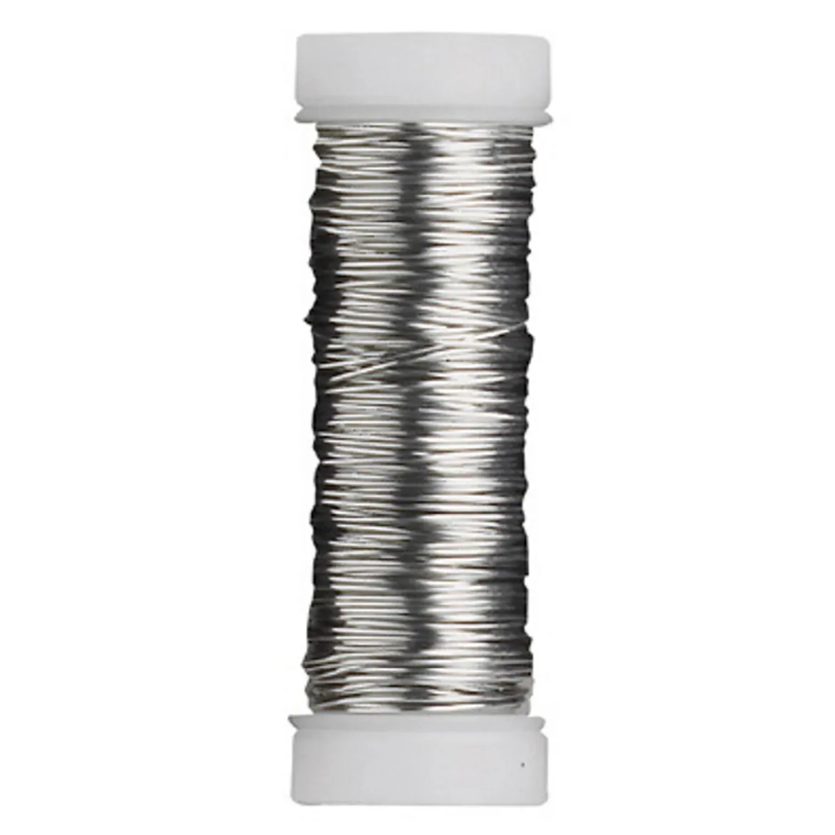 Smycketråd 0,4 mm tjock, 30 m lång – silverfärgad