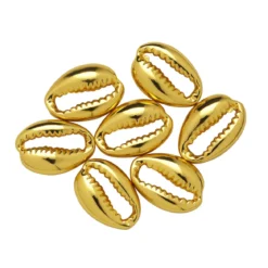Snäckpärlor guld 17mm 20st