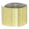 Spegelmosaik av guldigt glas på rulle, självhäftande, 800 st. 5×5 mm rutor