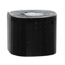 Spegelmosaik av svart glas på rulle, självhäftande, 800 st. 5×5 mm rutor