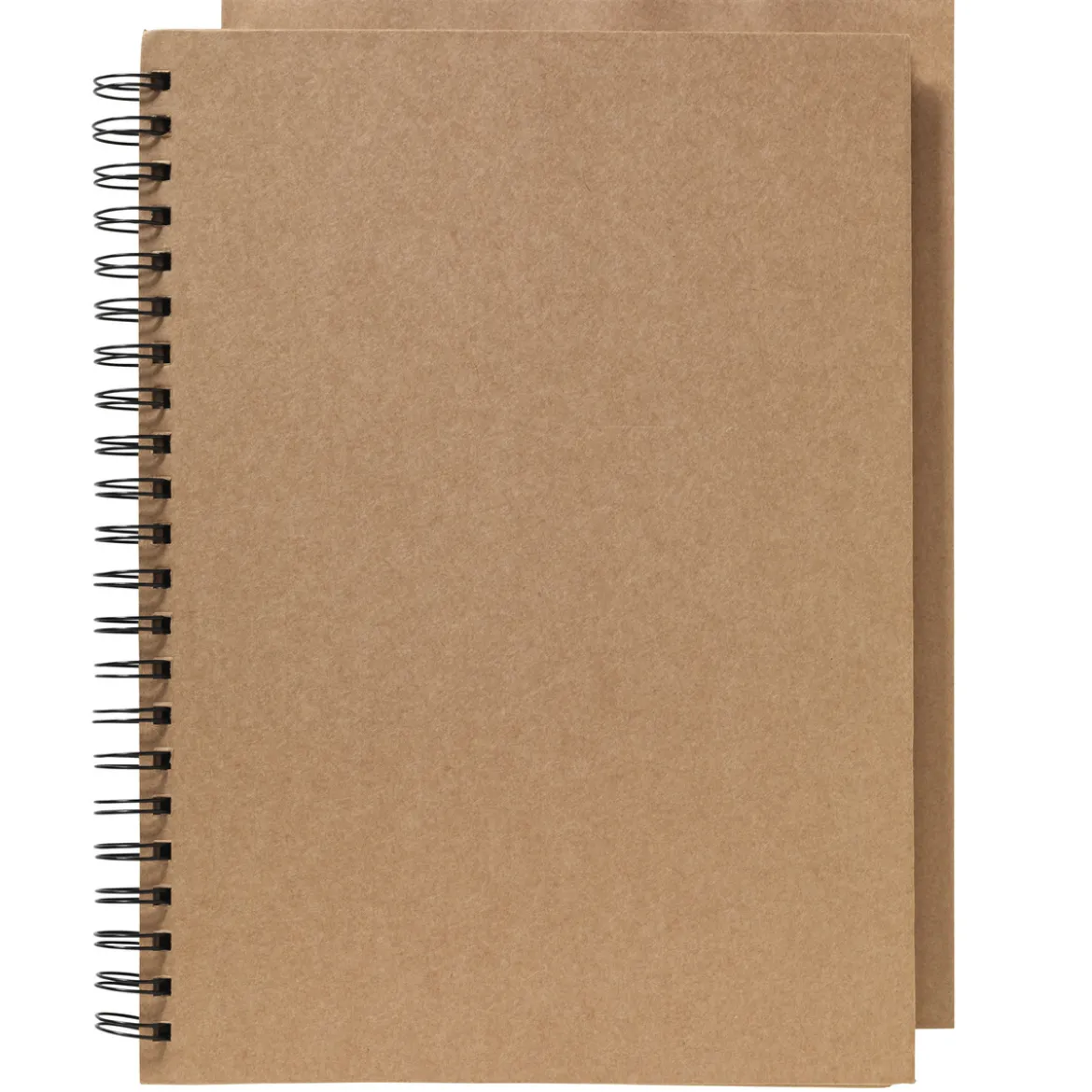 Spiralalbum A4 (210×297 mm) med 40 naturfärgade bruna ark