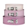 Springformar, kakformar 3-pack i rosa nyanser – Ø18 / 20 / 22 cm
